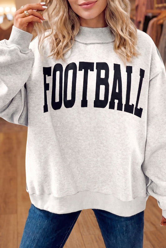 GAMEDAY/ FOOTBALL Double Side Printed Reversible Sweatshirt