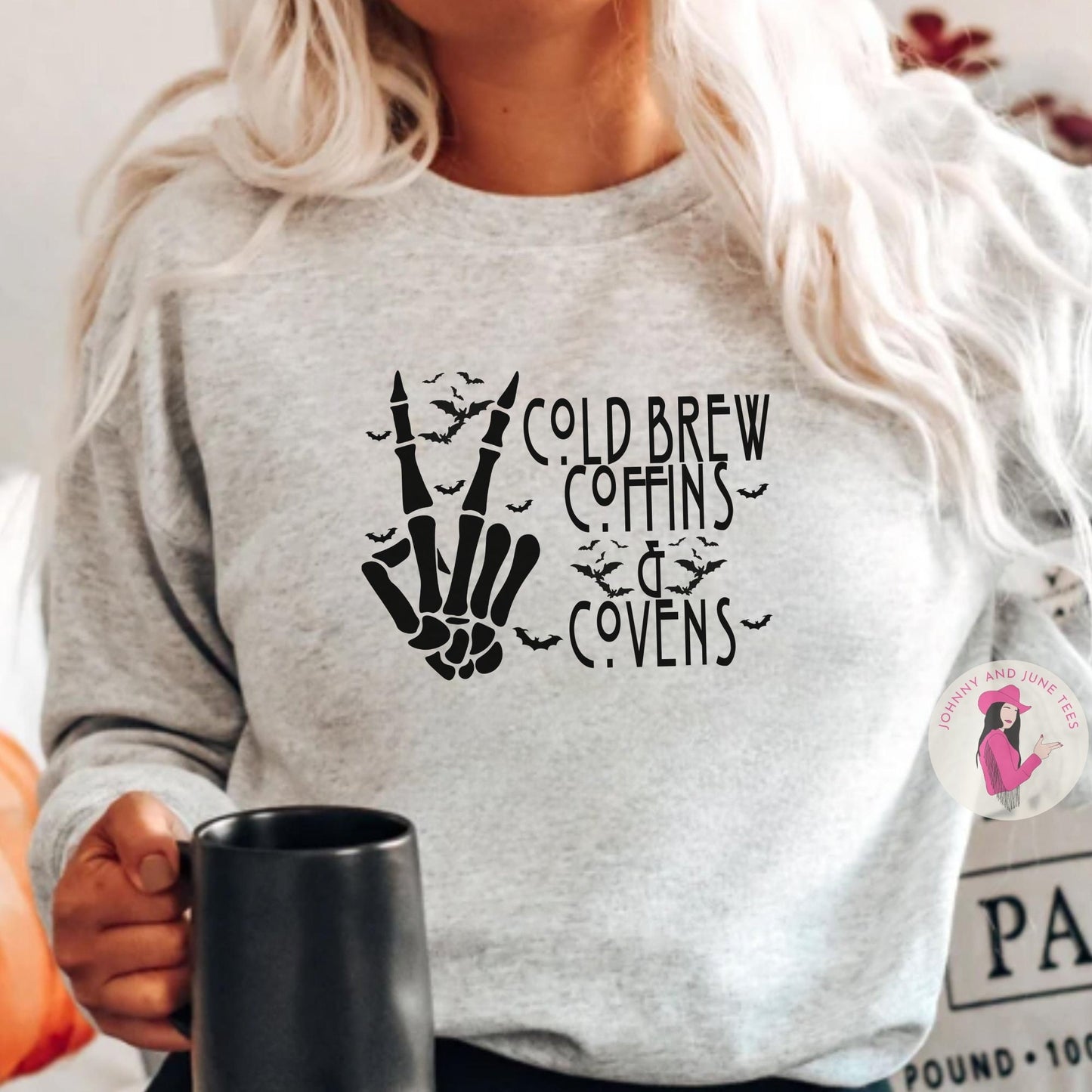 Coldbrew Coffins And Covens Halloween Shirt