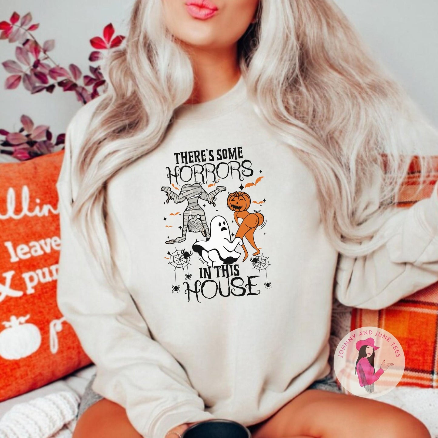 There's Some Horrors In This House Halloween Sweatshirt
