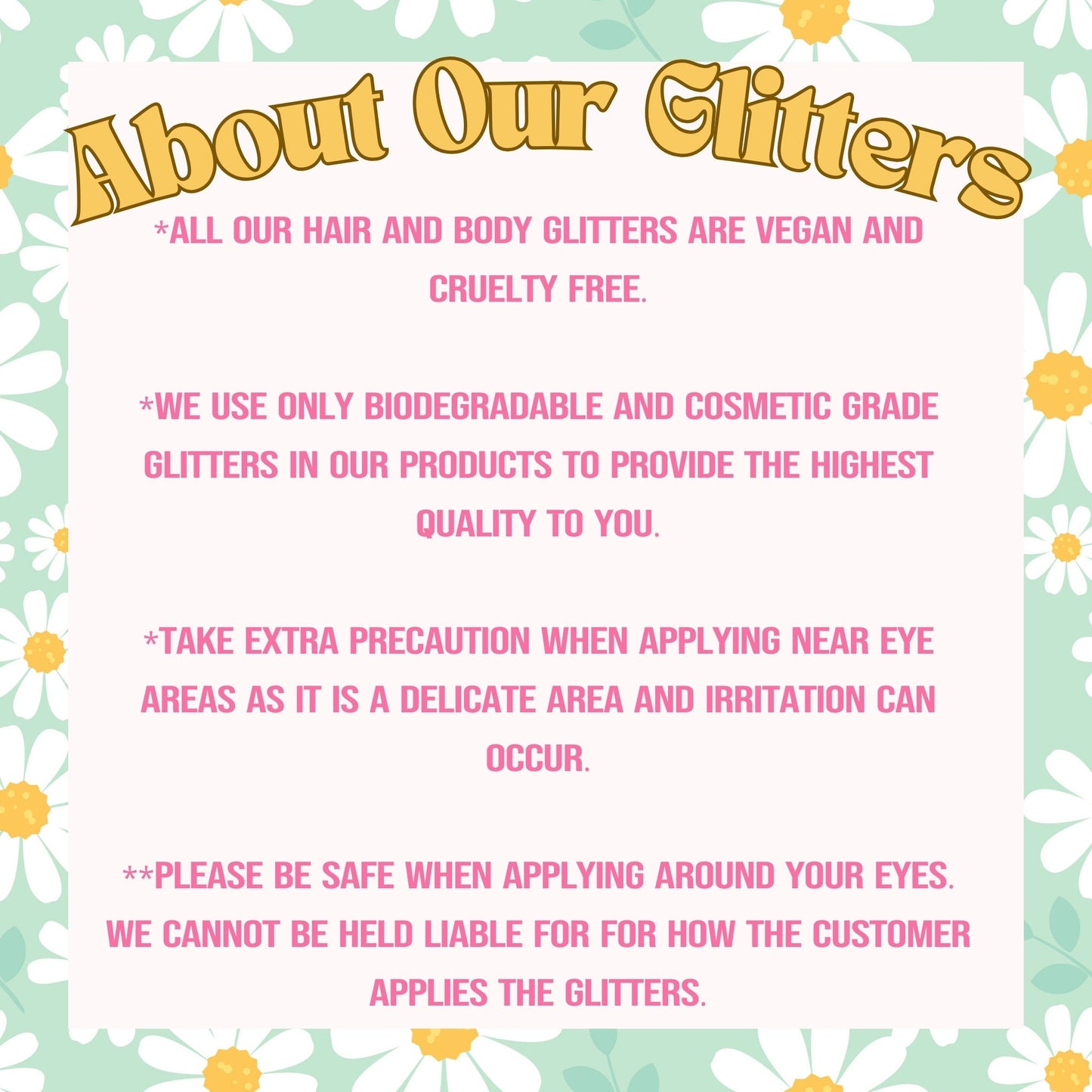 Easter Glitter Hair Gel