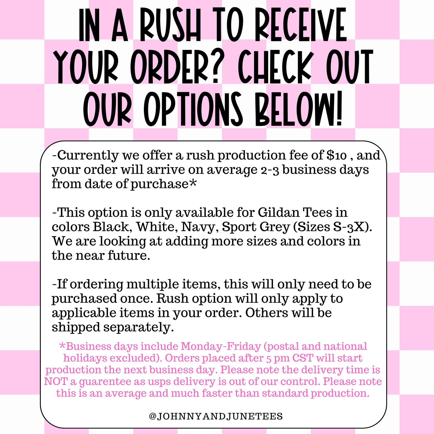 Rush Production ADD ON