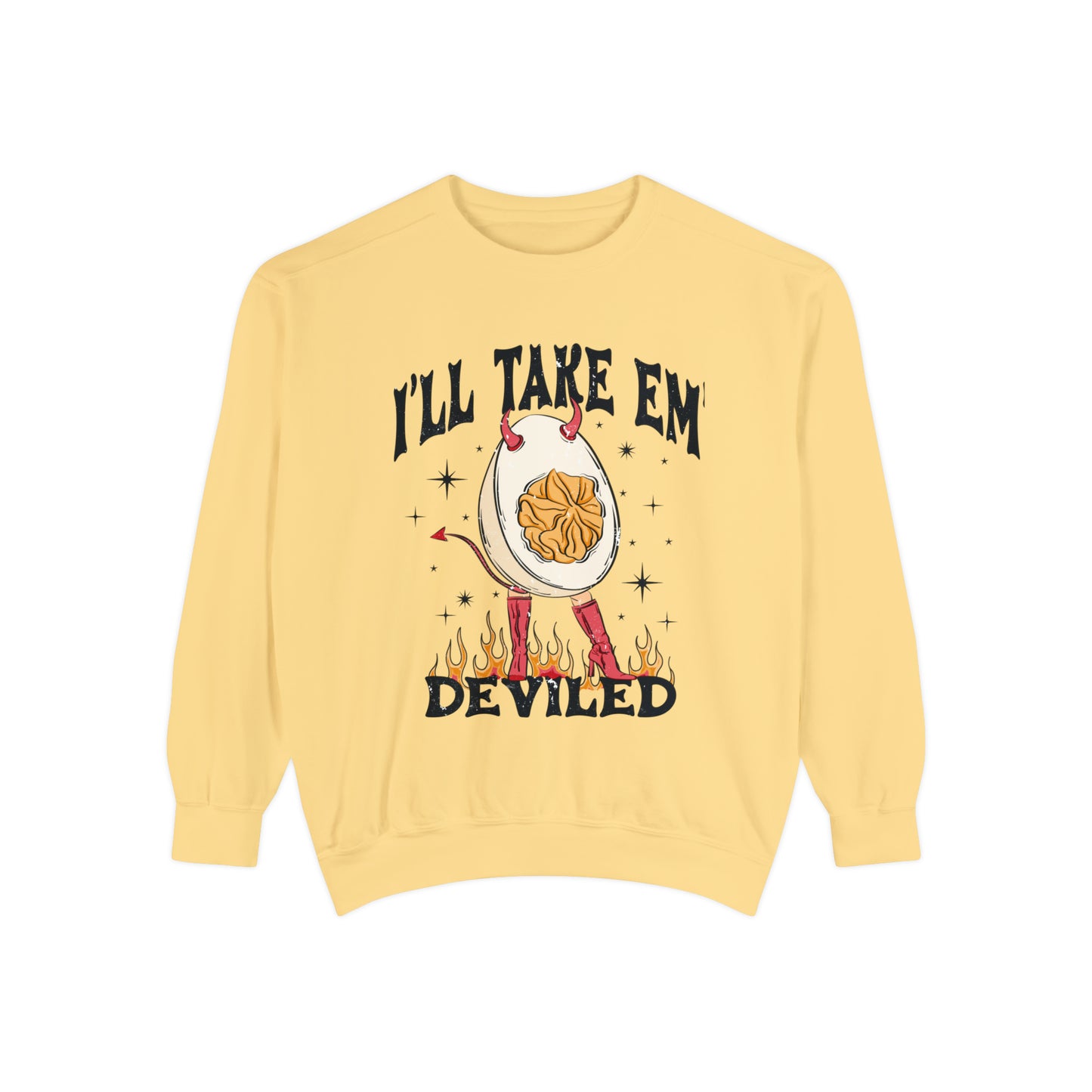 I'll Take Em Deviled Thanksgiving Comfort Colors Sweatshirt,