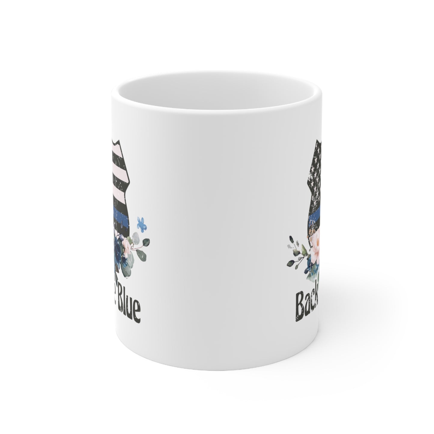 Back The Blue Retro Style Mug