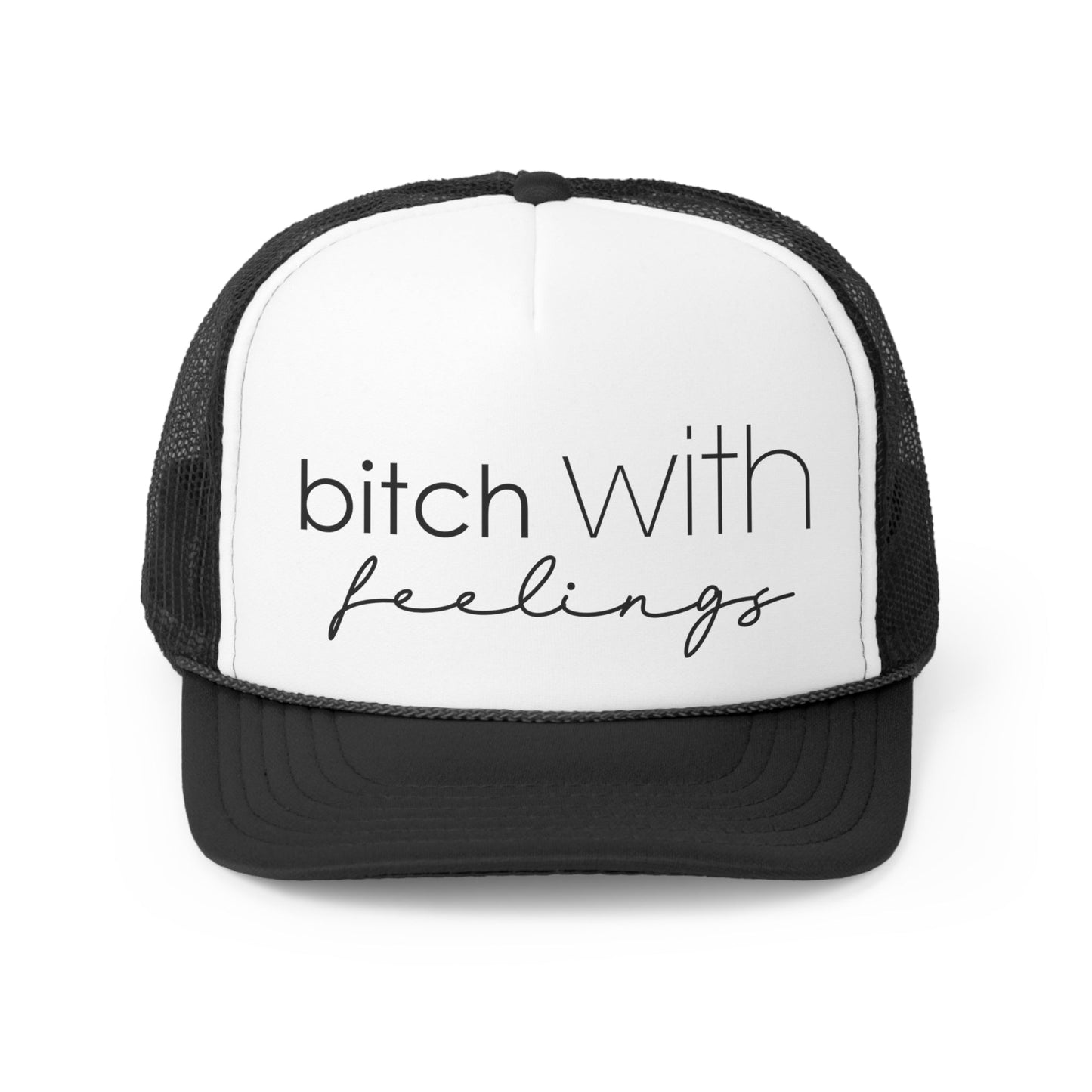 Bitch With Feelings Retro Trucker Cap, Girls Trip Trucker Hat