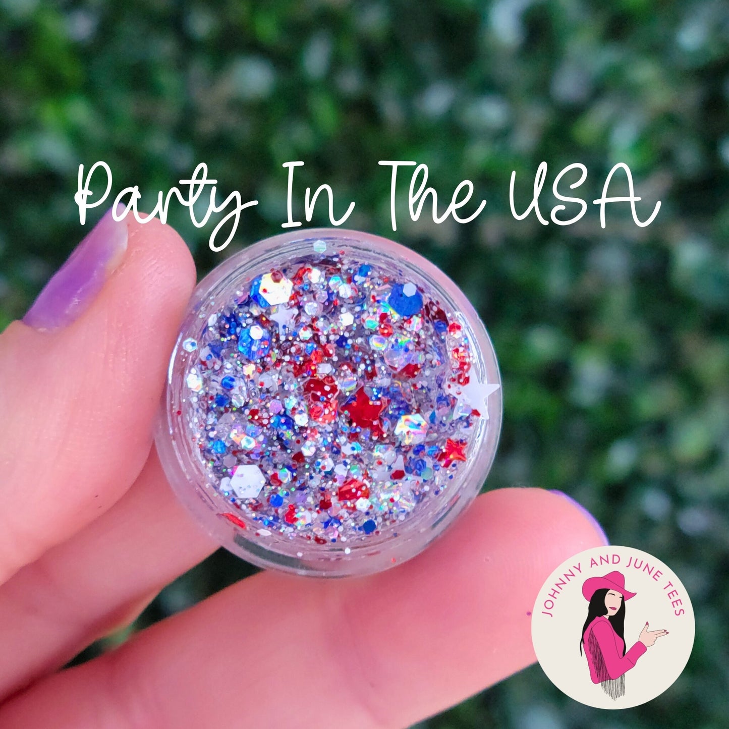 4th of July Glitter Gel: Vegan Biodegradable Festival Body Glitter