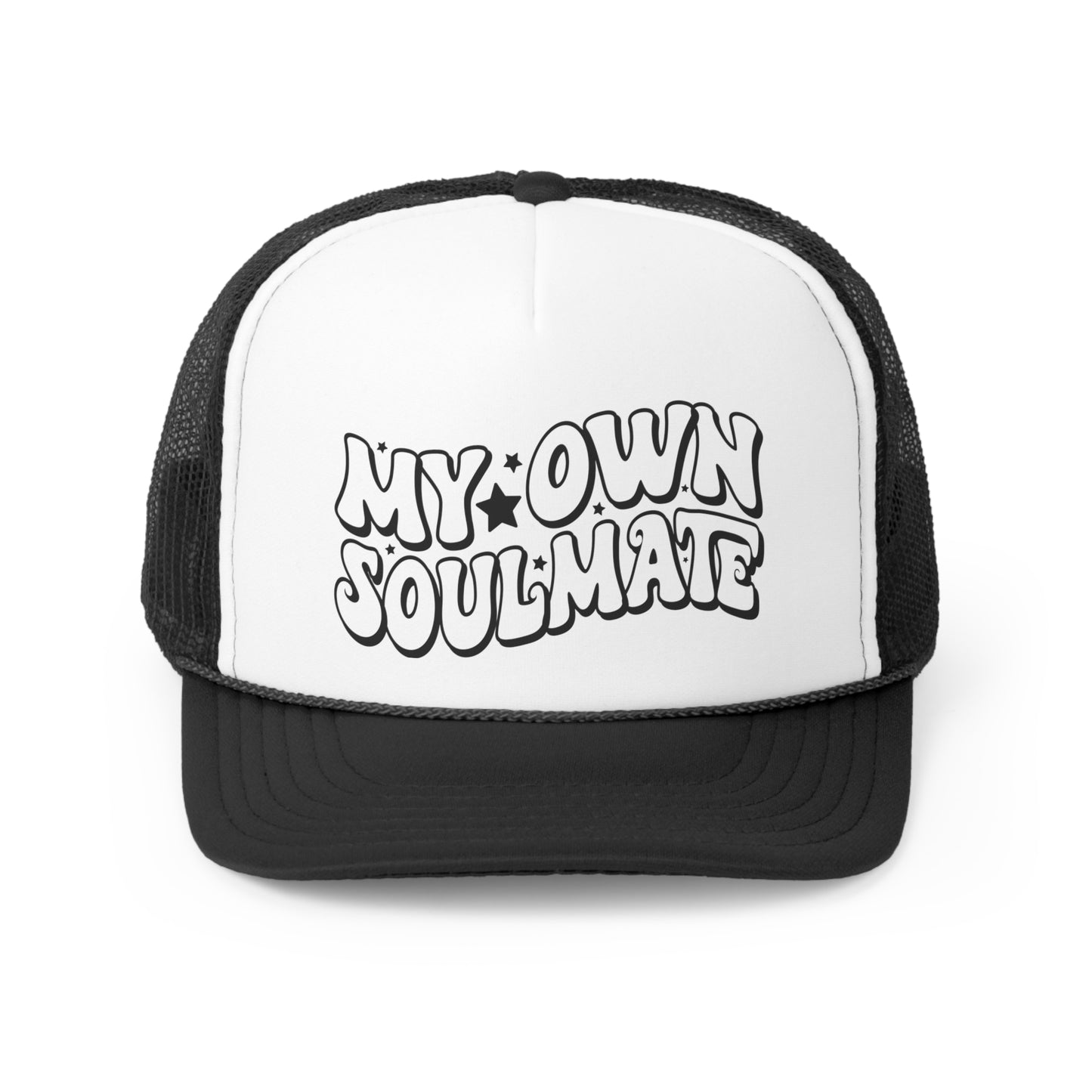 My Own Soulmate Retro Trucker Cap, Anti-Valentines Trucker Hat, Feminist Hat