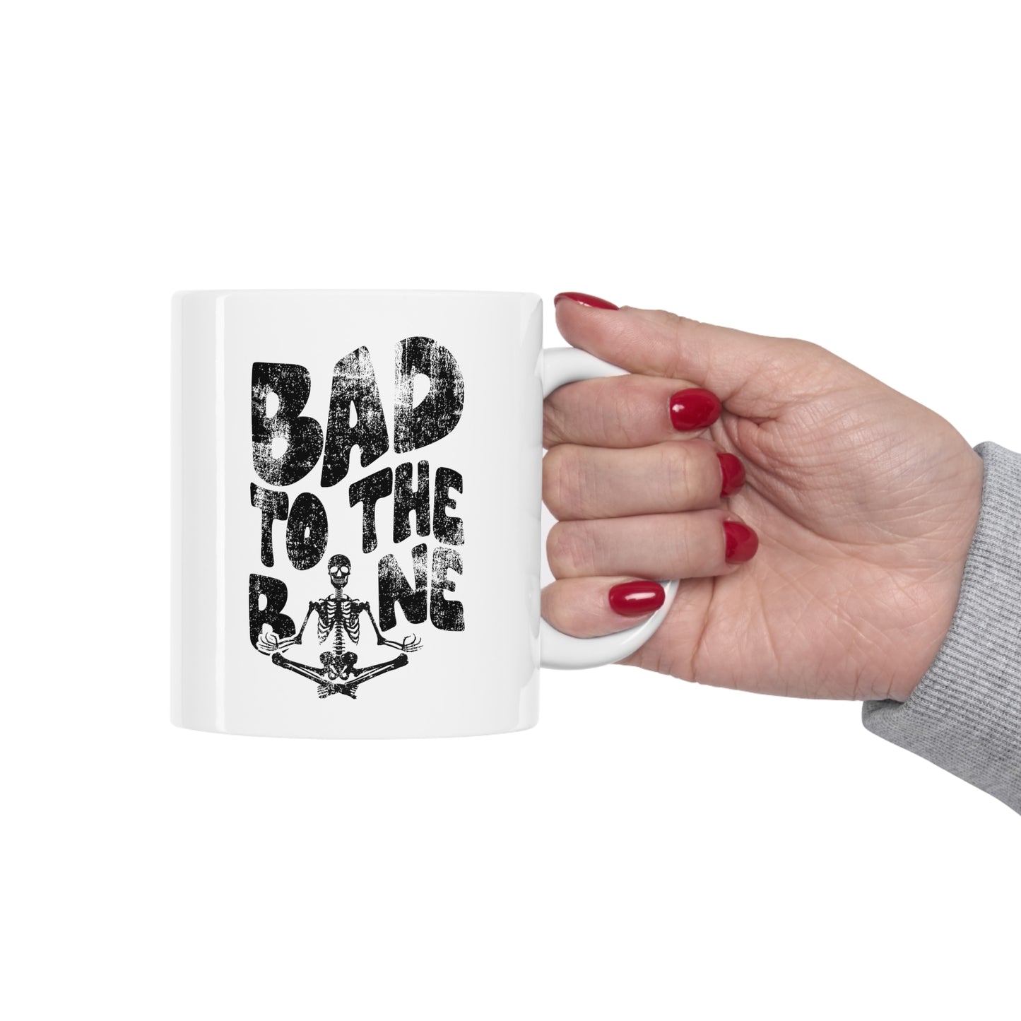 Bad To The Bone Skeleton Coffee Mug