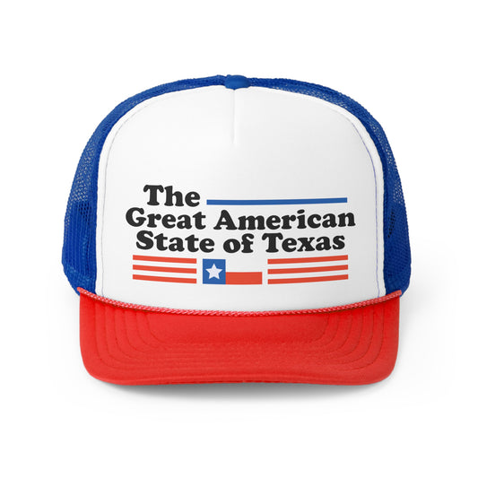 The Great American State Of Texas Retro Trucker Cap, Retro Texas Trucker Hat