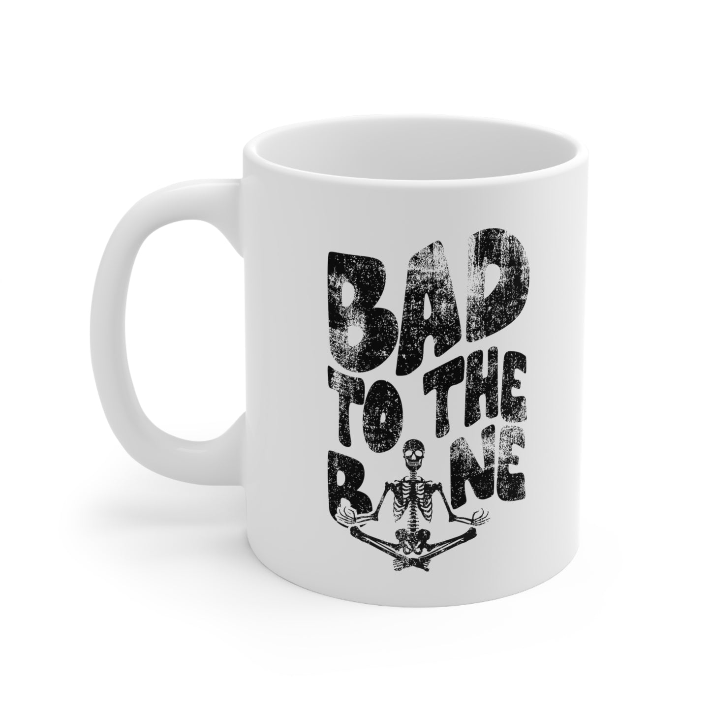 Bad To The Bone Skeleton Coffee Mug