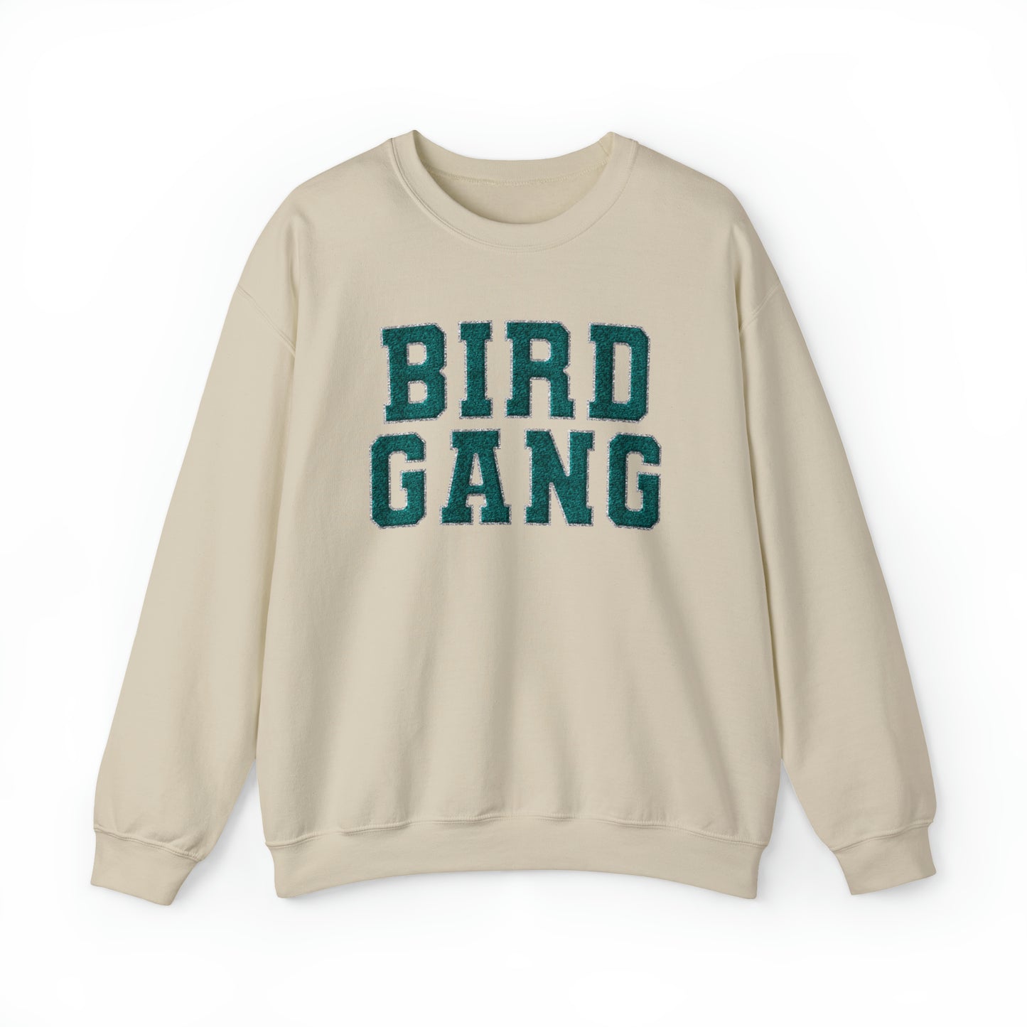 Bird Gang Faux Chenille Sweatshirt