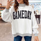 GAMEDAY/ FOOTBALL Double Side Printed Reversible Sweatshirt