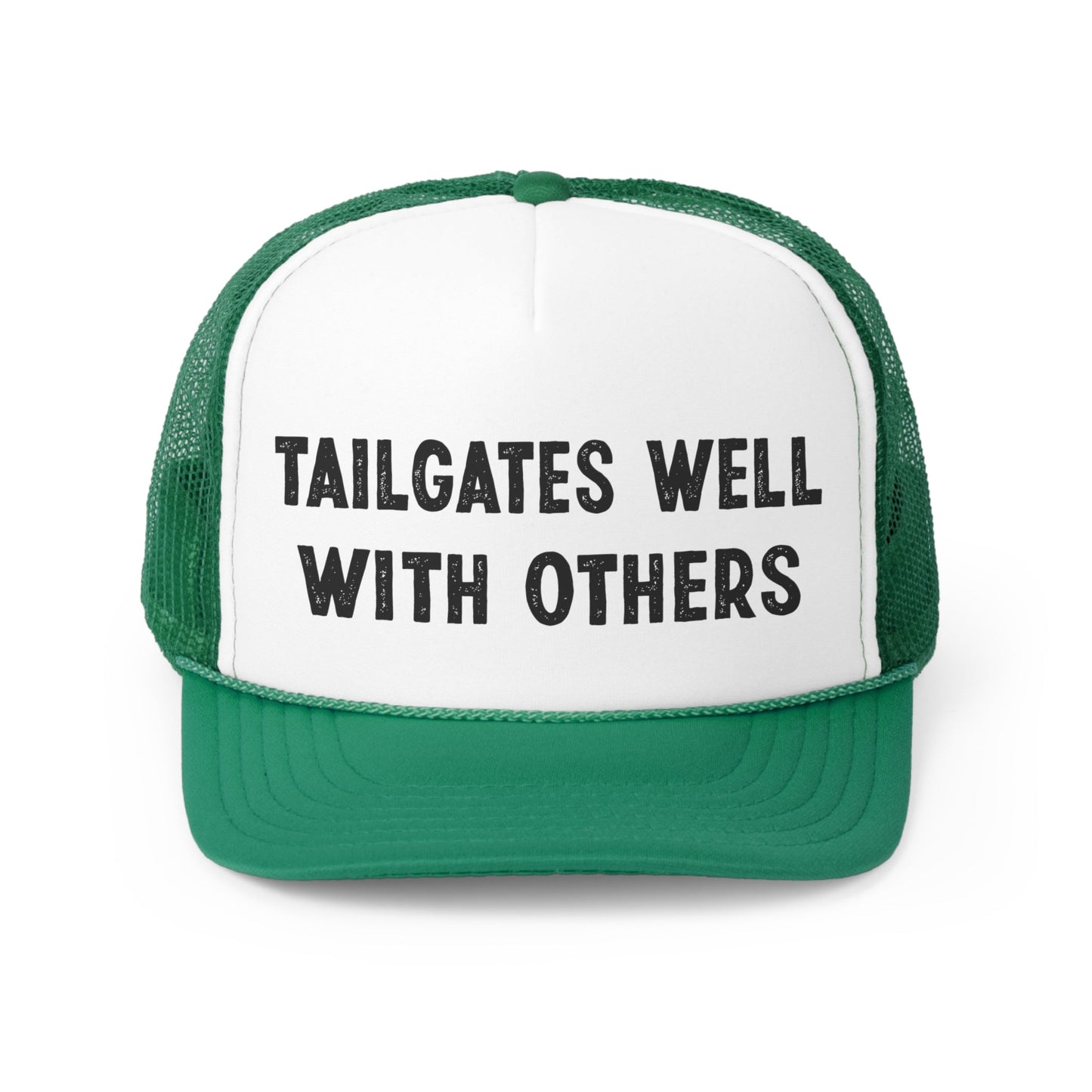 Tailgates Well With Others Football Retro Trucker Cap, Game Day Trucker Hat, Football Hat