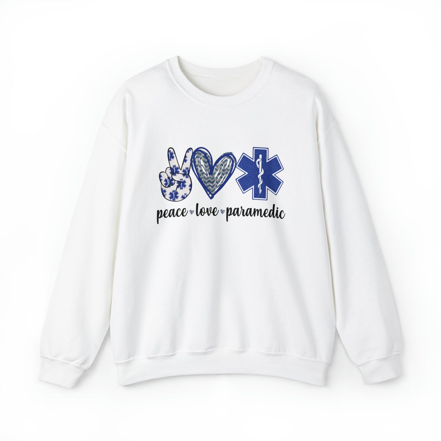 Peace Love Paramedic Emt Sweater, Paramedic Gift