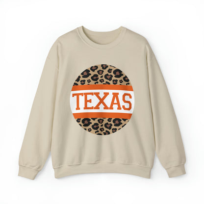 Texas Football Leopard Print Retro Sweatshirt
