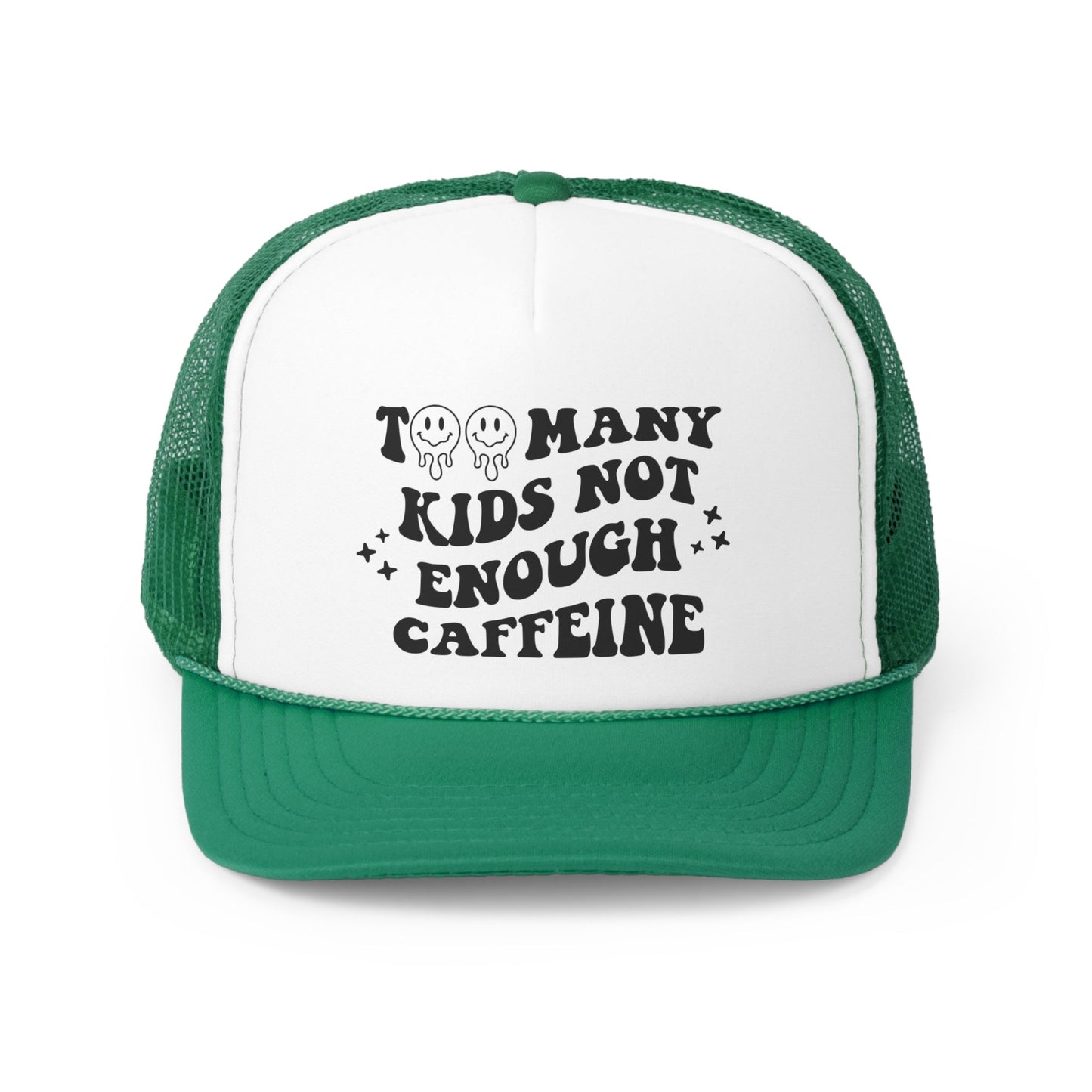 Too Many Kids Not Enough Caffeine Retro Trucker Cap, Funny Mom Trucker Hat, Teacher Hat