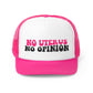 No Uterus No Opinion Roe V. Wade Retro Trucker Cap, Trucker Hat, Feminist Hat