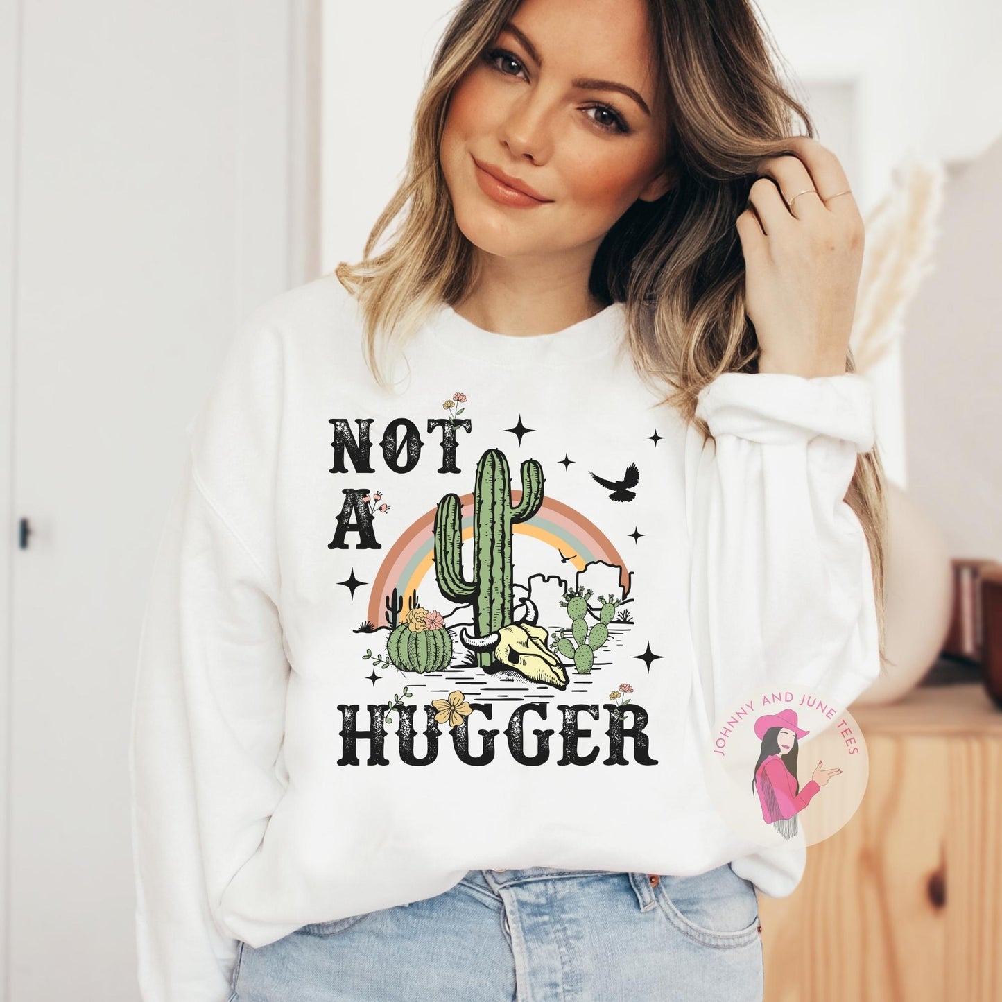 Not A Hugger Cactus Sweatshirt