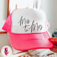 Miss to Mrs Retro Trucker Cap, Bachelorette Trucker Hat, Honeymoon Hat, Fiancee Trucker Hat