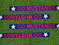 SMU Beaded Purse Strap | Go Mustangs Beaded Purse Strap