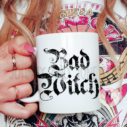 Bad Witch Halloween Mug, Cute Halloween Coffee Mug