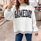 GAMEDAY/ FOOTBALL Double Side Printed Reversible Sweatshirt