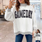GAMEDAY/ FOOTBALL Double Side Printed Reversible Sweatshirt