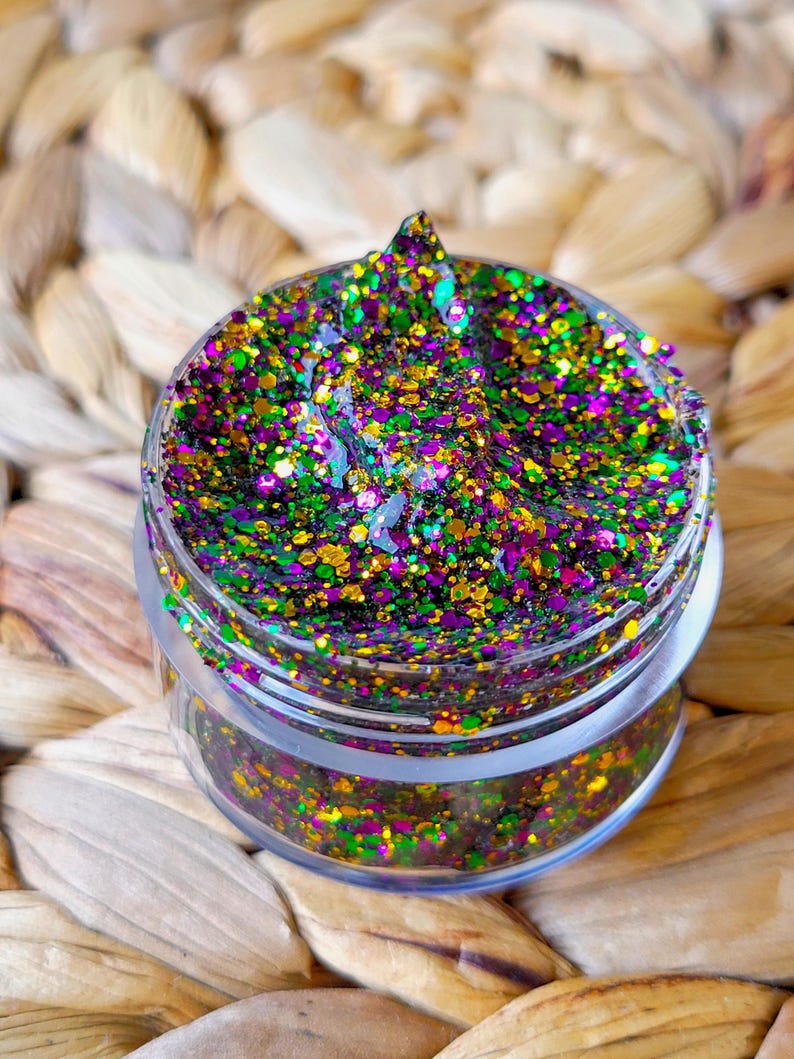 Mardi Gras Glitter Hair/Body Glitter Gel