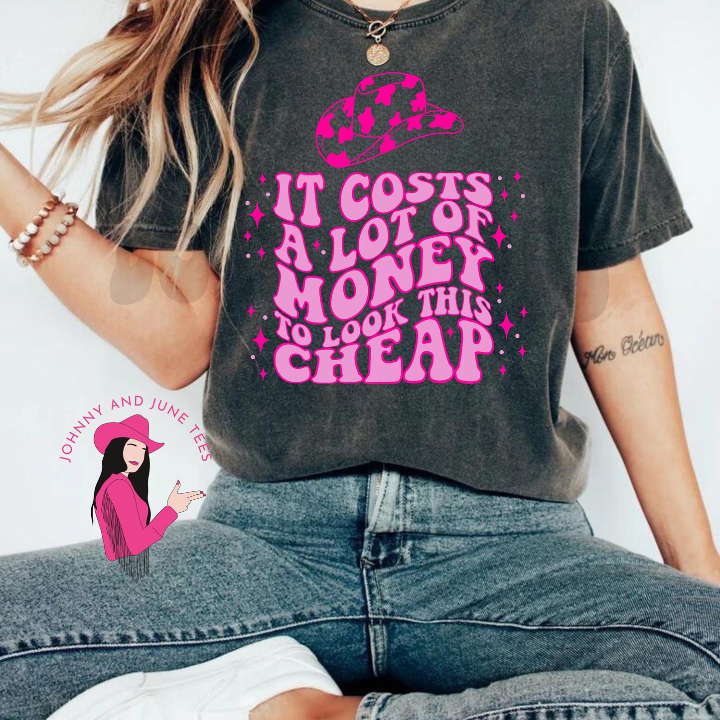 Costs Alot Of Money To Look This Cheap Comfort Colors Shirt, Funny Country Shirt, Feminist Shirt, Buckle Bunny Comfort Colors Shirt