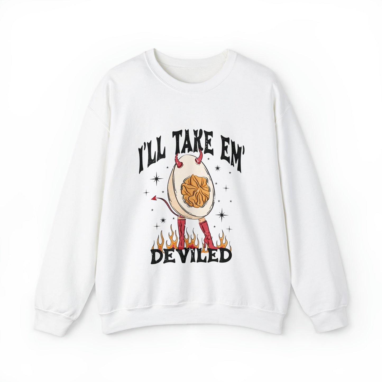 I'll Take Em Deviled Deviled Eggs Thanksgiving Sweatshirt, Matching Thanksgiving Sweatshirt, Deviled Eggs Sweatshirt, Funny Thanksgiving Tee