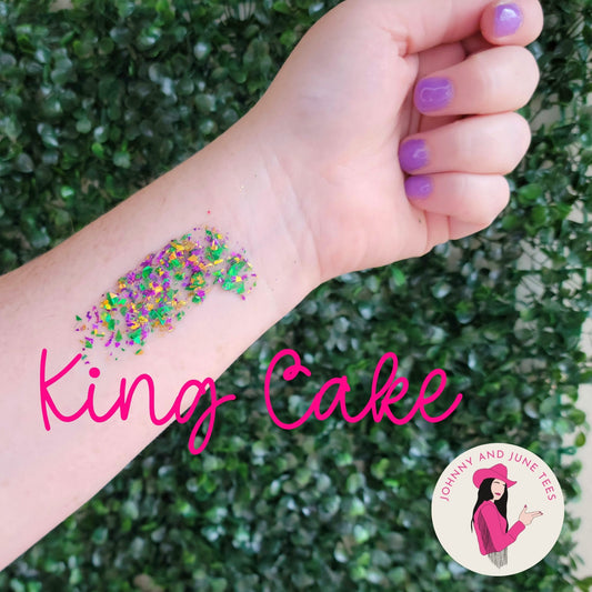 King Cake Mardi Gras Glitter Gel