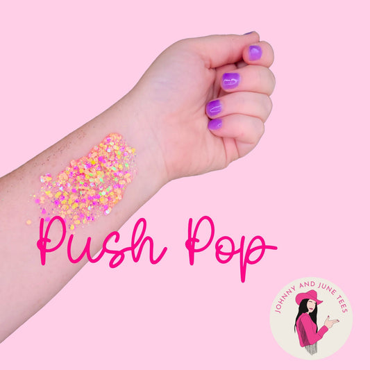 Push Pop Easter Confetti Hair Glitter Gel, Body Glitter Gel, Festival Glitter, Confetti Hair Glitter, Summer Hair