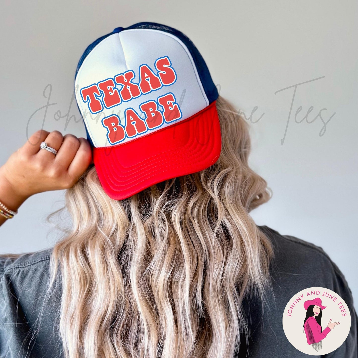 Texas Babe Retro Trucker Cap, Retro Texas Trucker Hat,