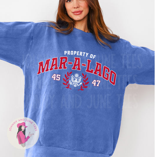 Property of Mar-A-Lago Trump Comfort Colors Sweatshirt