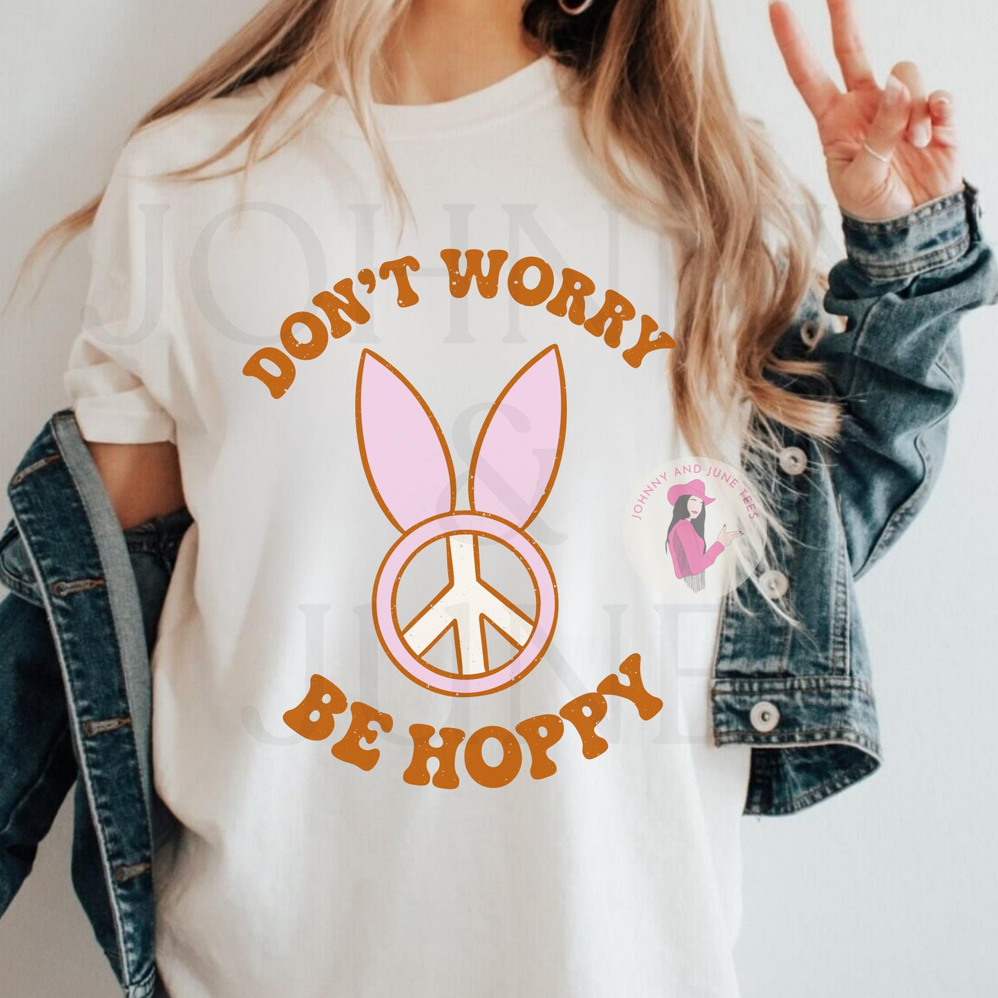 Don't Worry Be Hoppy Retro Easter Shirt