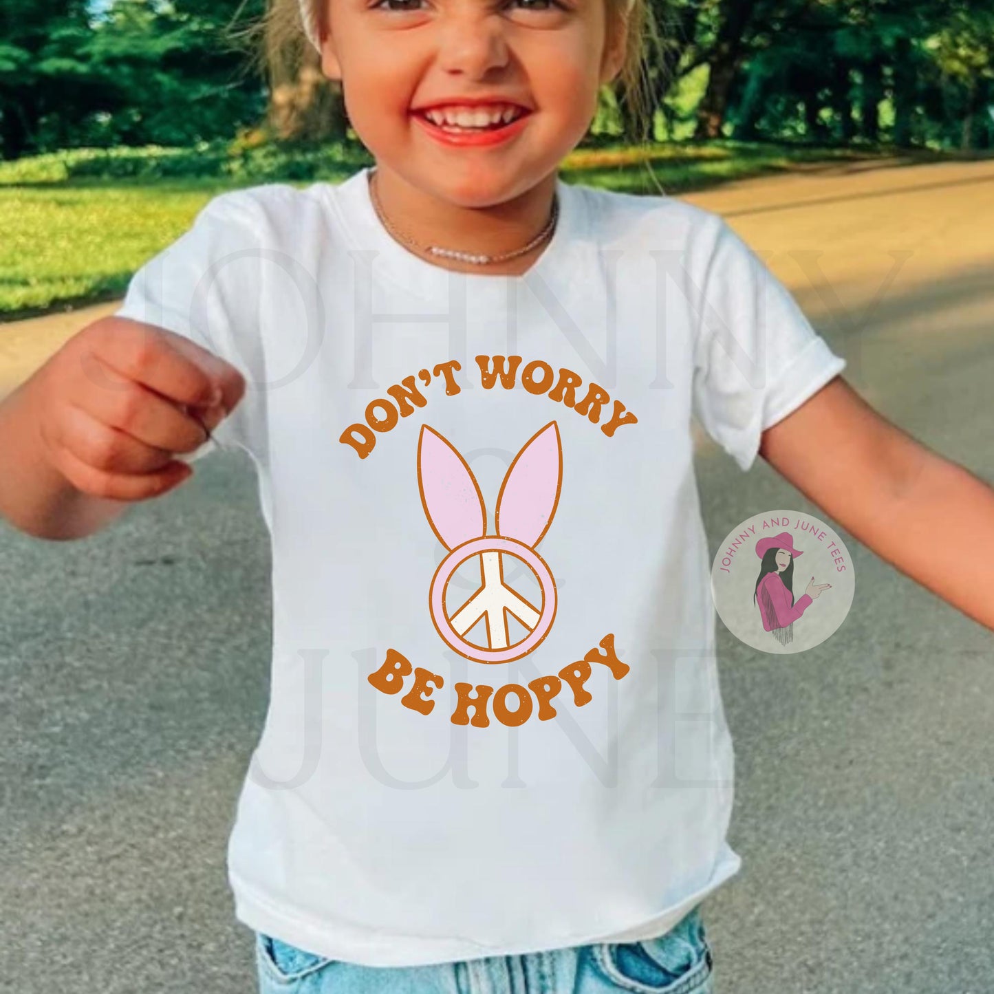 Don't Worry Be Hoppy Retro Easter Shirt